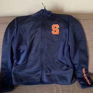 Syracuse University blue ladies full zip, size XL